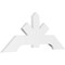 Ekena Millwork Vanguard Architectural Grade PVC Gable Bracket, 60"W x 25"H x 2"D x 6"F, 10/12 Pitch GBP060X25X0206VAN00 - alternate 1